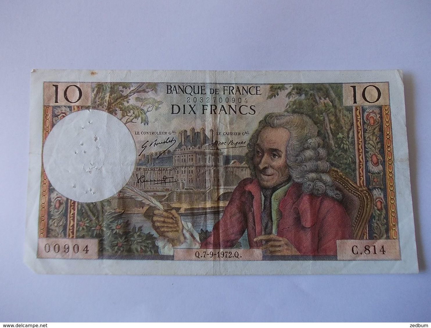 BILLET 10 Francs Voltaire C814 - 10 F 1963-1973 ''Voltaire''