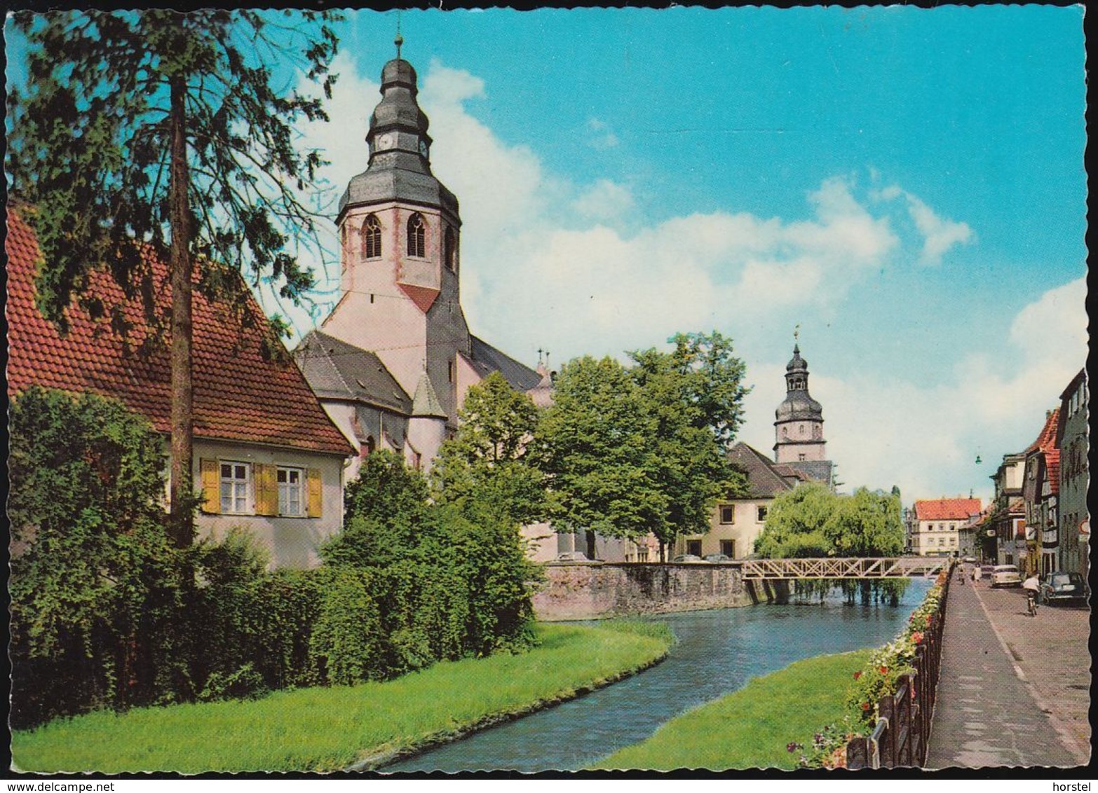 D-76275 Ettlingen An Der Alp - Straßenansicht - Cars - Kirche - Ettlingen