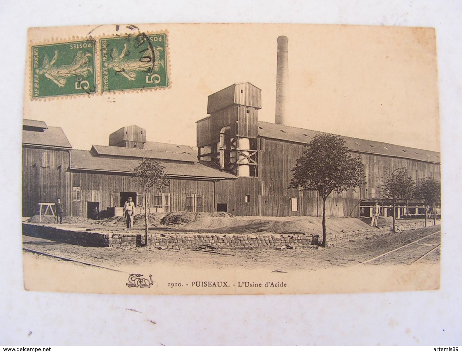 CPA 45 LOIRET PUISEAUX L USINE D ACIDE 921 - Puiseaux