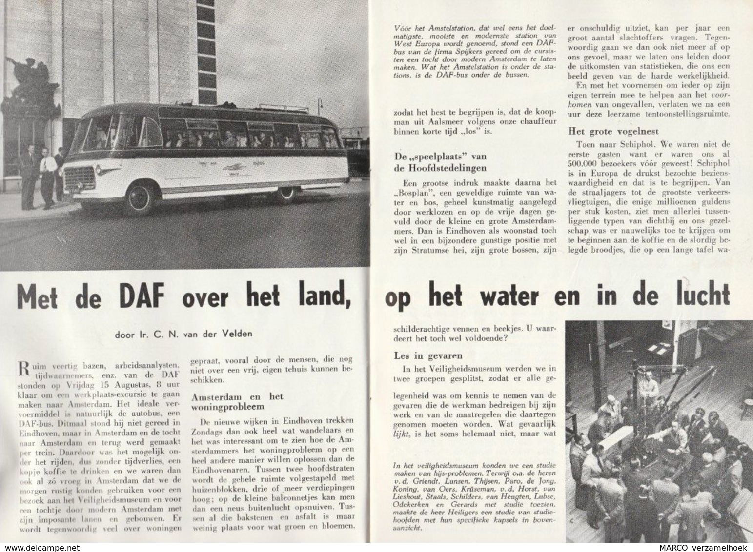 brochure-leaflet: DE DAFBODE 1952 DAF fabrieken eindhoven