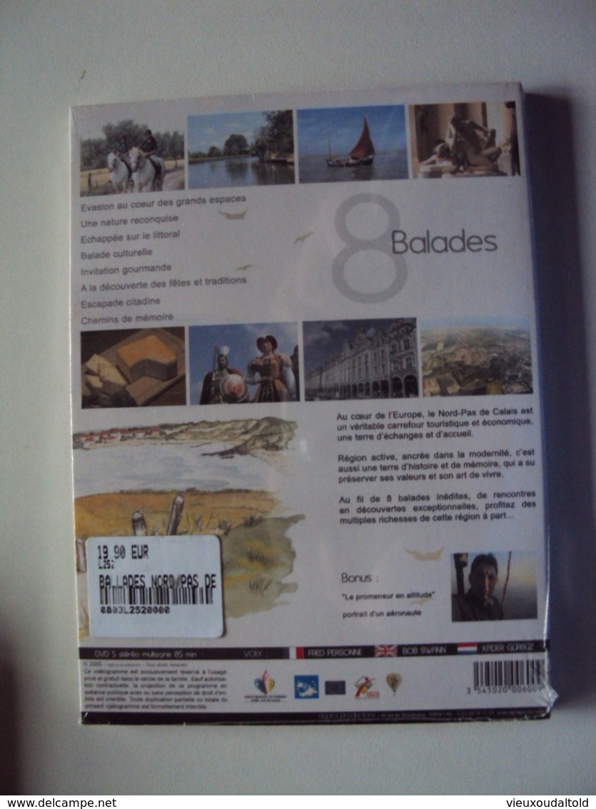 DVD    Balades Au Coeur Du NORD-PAS De CALAIS  (neuf En Emballage) - Viajes