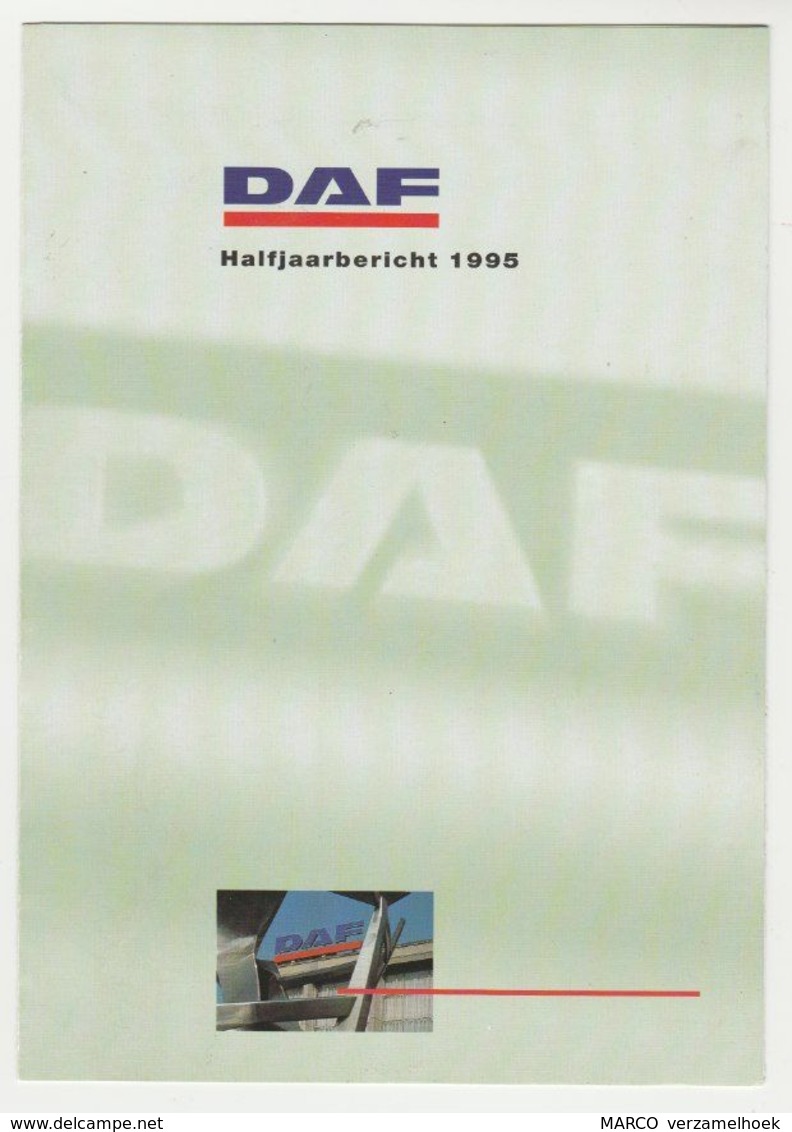 Brochure-leaflet: DAF Trucks Eindhoven Halfjaarbericht 1995 - Camions