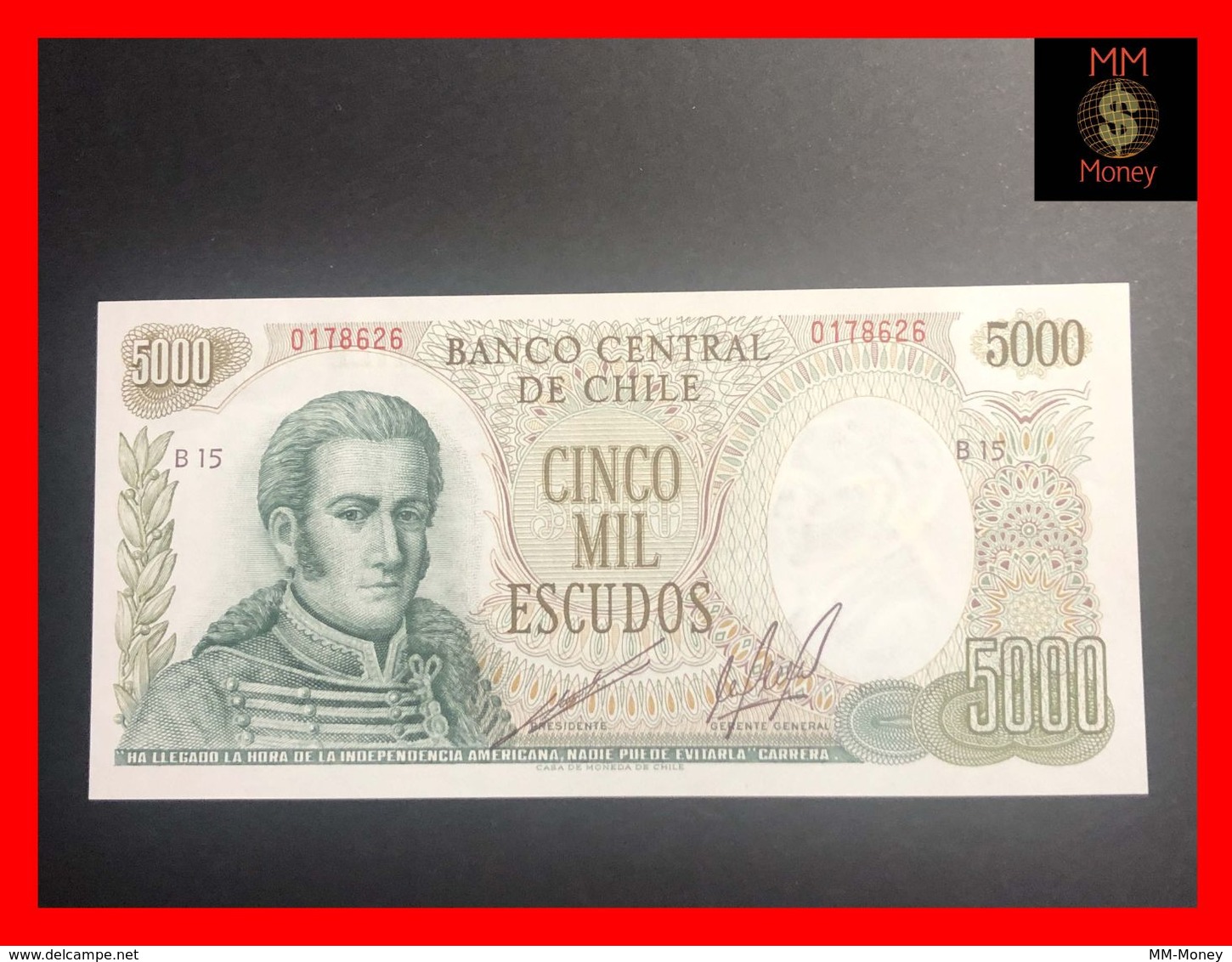 CHILE  5.000 5000 Escudos 1973  P. 147  UNC - Chili