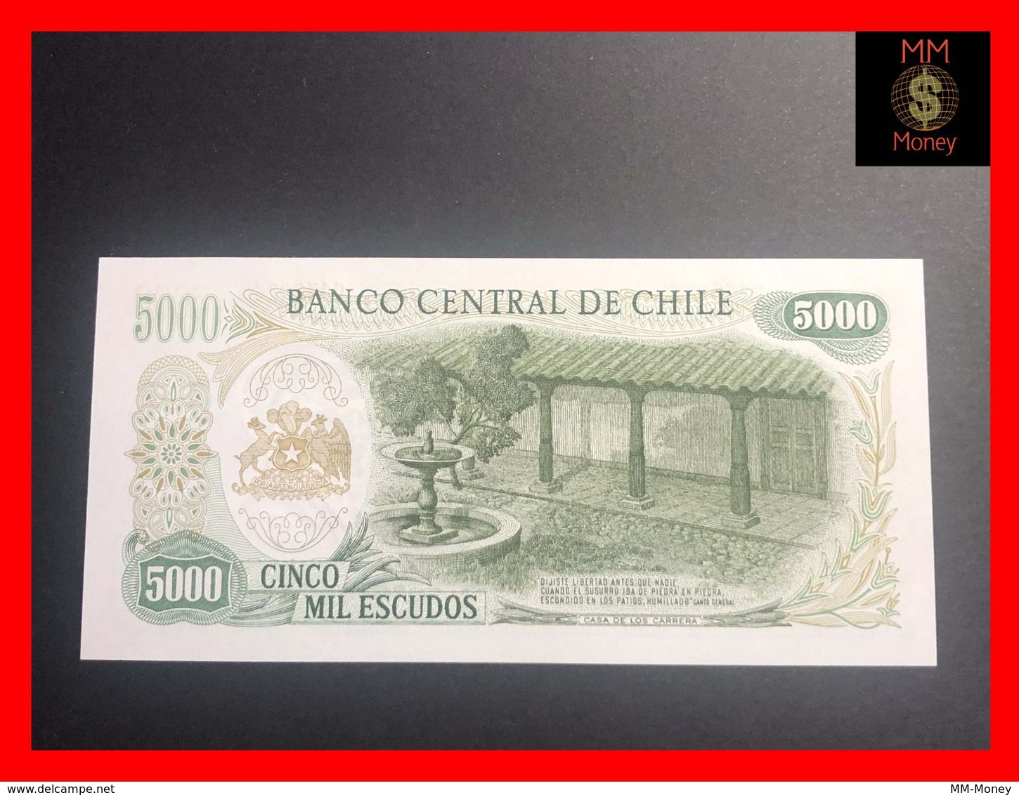 CHILE  5.000 5000 Escudos 1973  P. 147  UNC - Chili