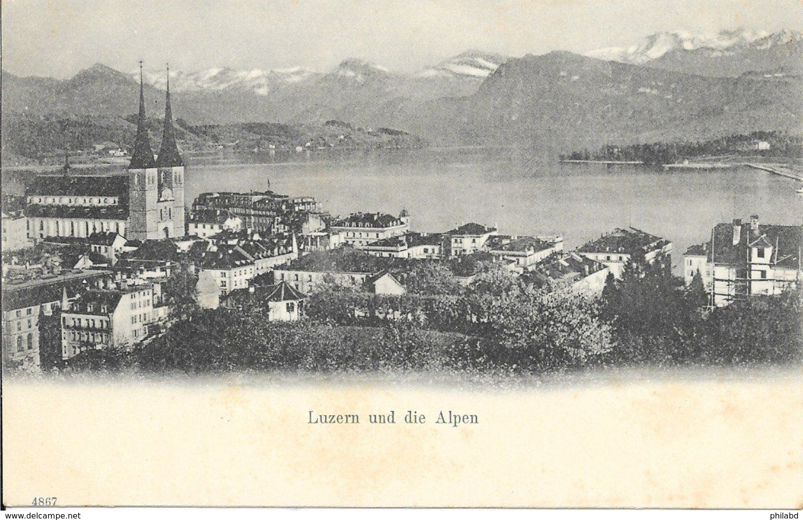 Suisse Lucerne (Luzern) - Lucerne Et Les Alpes 19xx TB - Lucerna