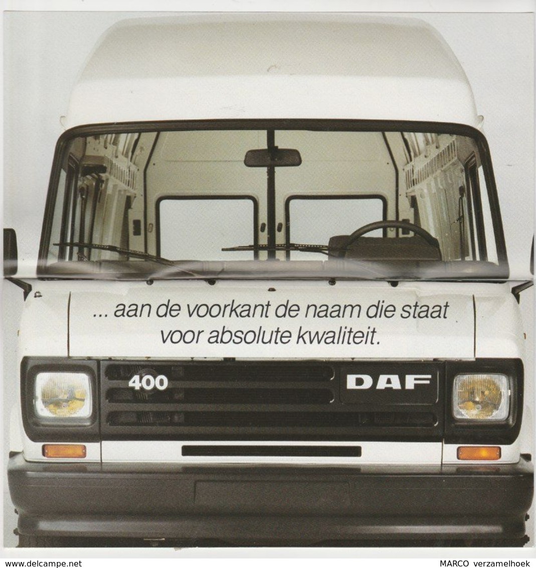 Brochure-leaflet: DAF Trucks Eindhoven DAF 400 - Camions