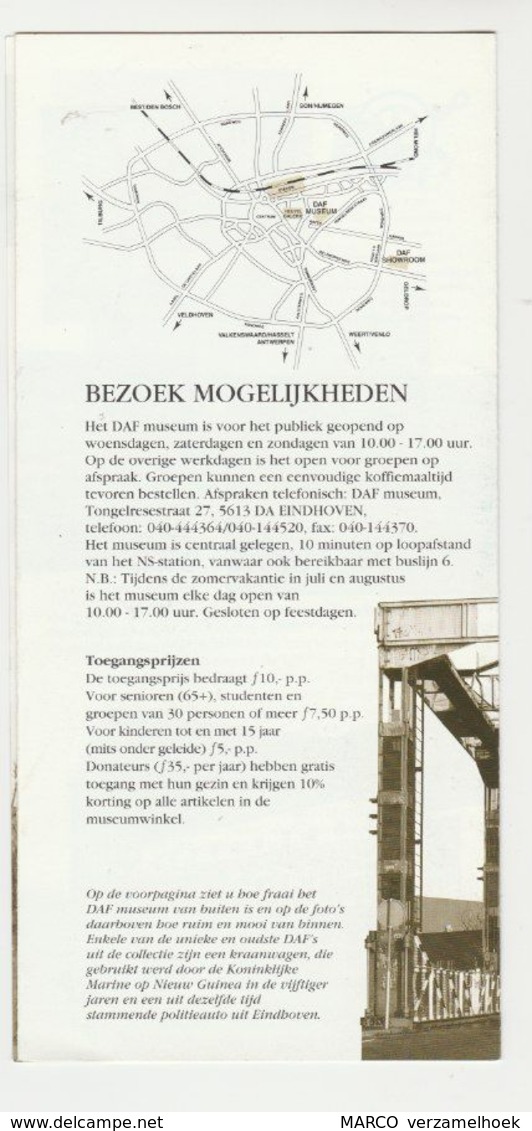 Brochure-leaflet: DAF Trucks Eindhoven DAF (NL) Museum - Camions