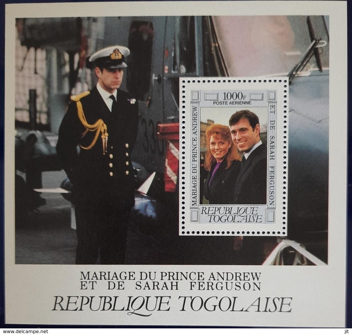 105.TOGO STAMP M/S MARRIAGE OF PRINCE ANDREW TO SARAH FERGUSON . MNH - Togo (1960-...)