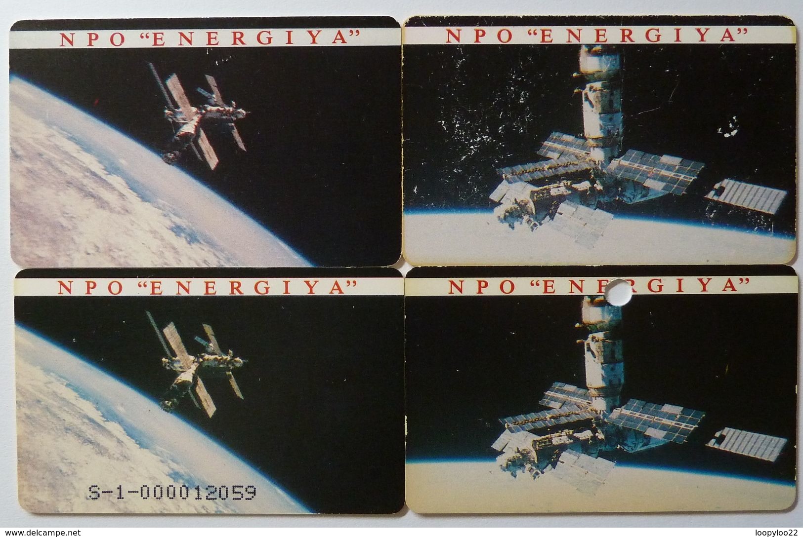 RUSSIA / USSR - Chip - Moscow - Aerocom - NPO Energiya - 500 & 100 Units - Group Of 4 - Used - Russie