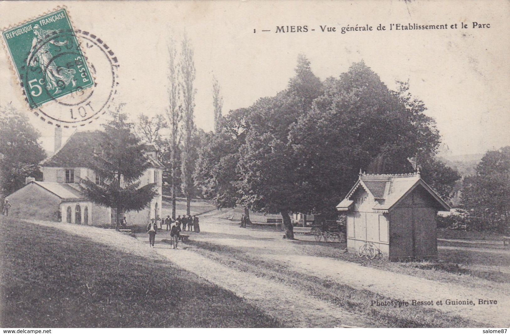 Cpa 1 MIERS VUE GENERALE DE L ETABLISSEMENT ET LE PARC - Autres & Non Classés