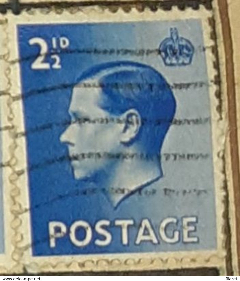 2 1/2D -KING EDWARD VIII,GREAT BRITAIN,1936,USED STAMP - Usati