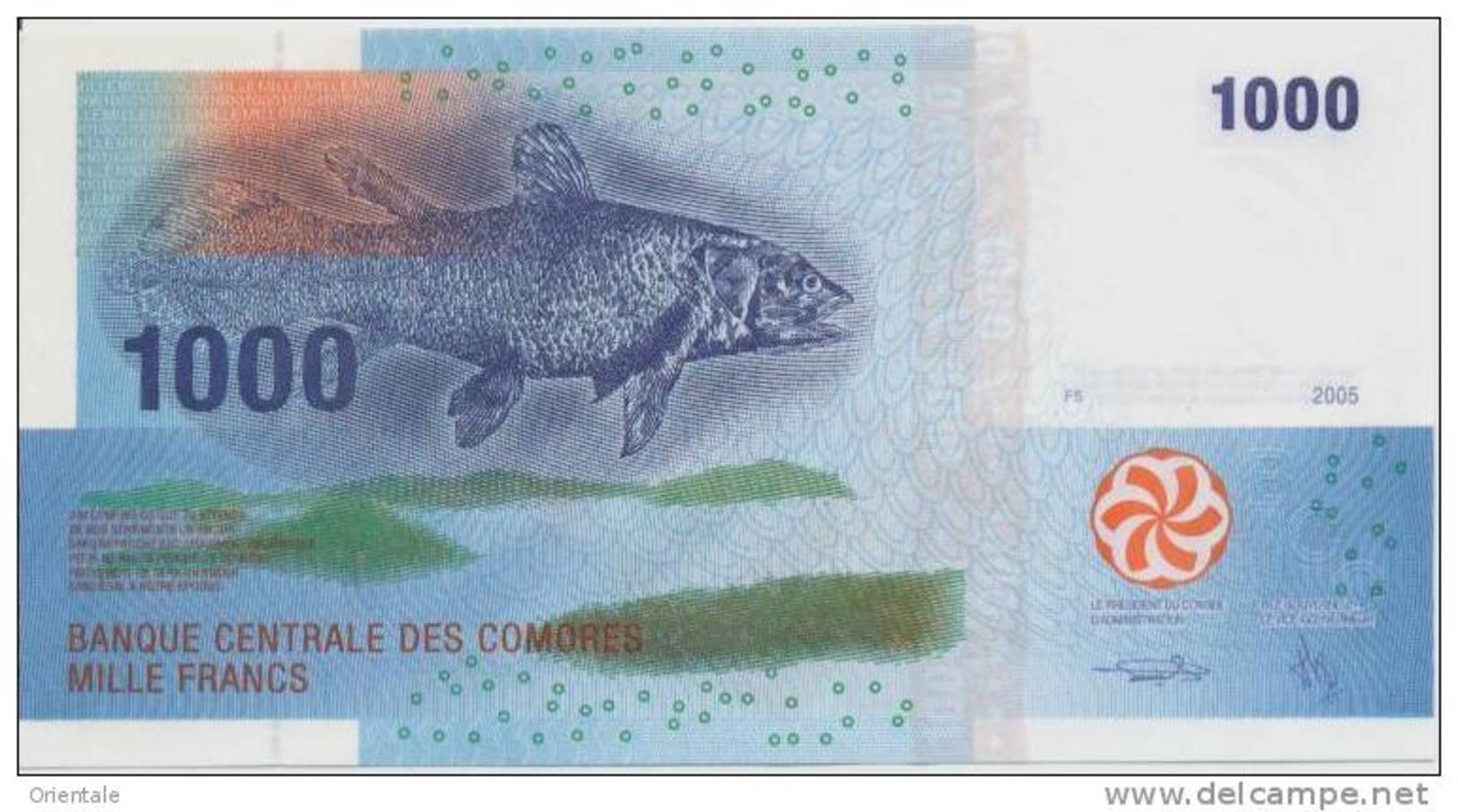 COMOROS P. 16b 1000 F 2012 UNC - Komoren