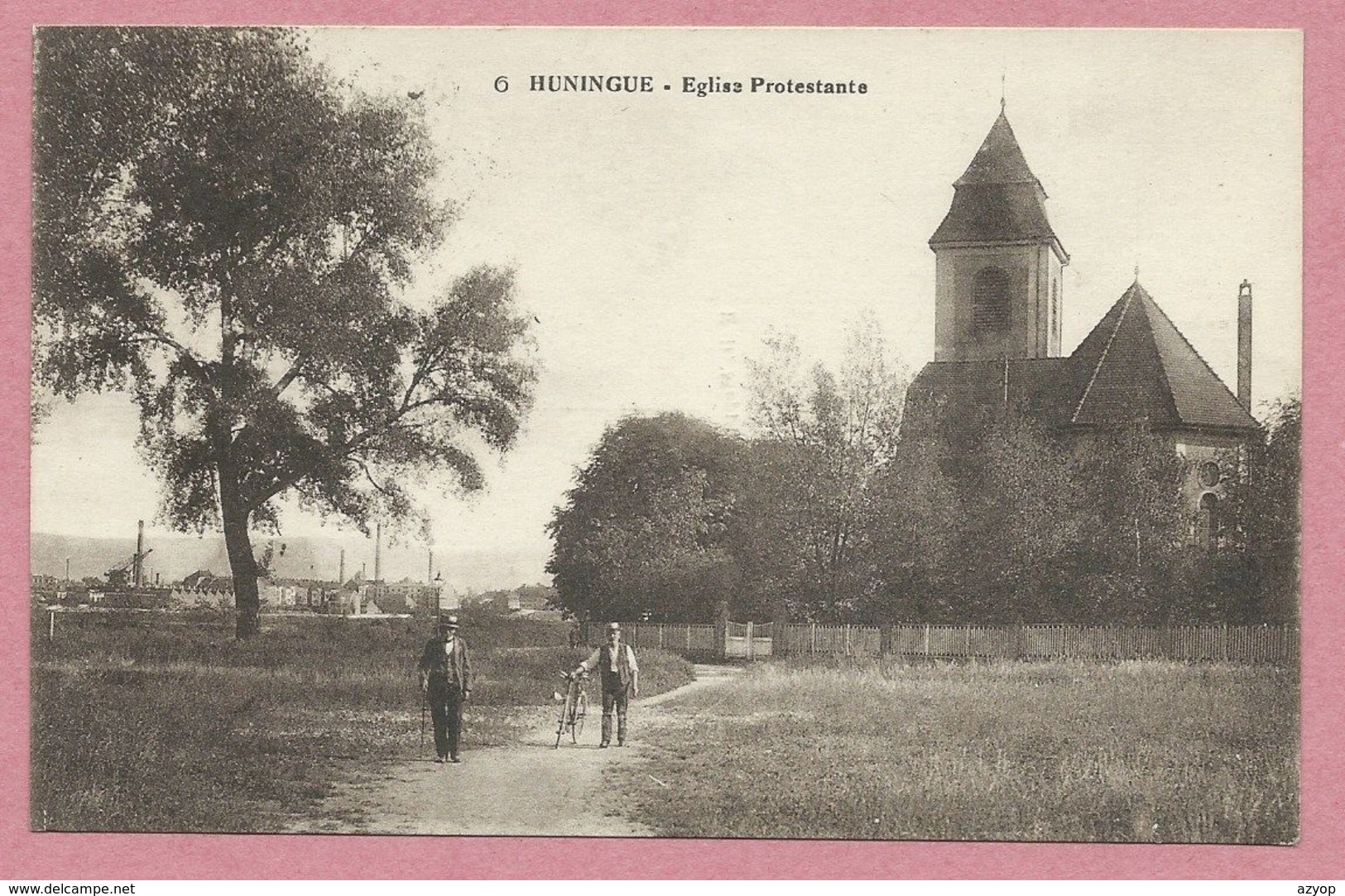 68 - HUNINGUE - Eglise Protestante - Huningue