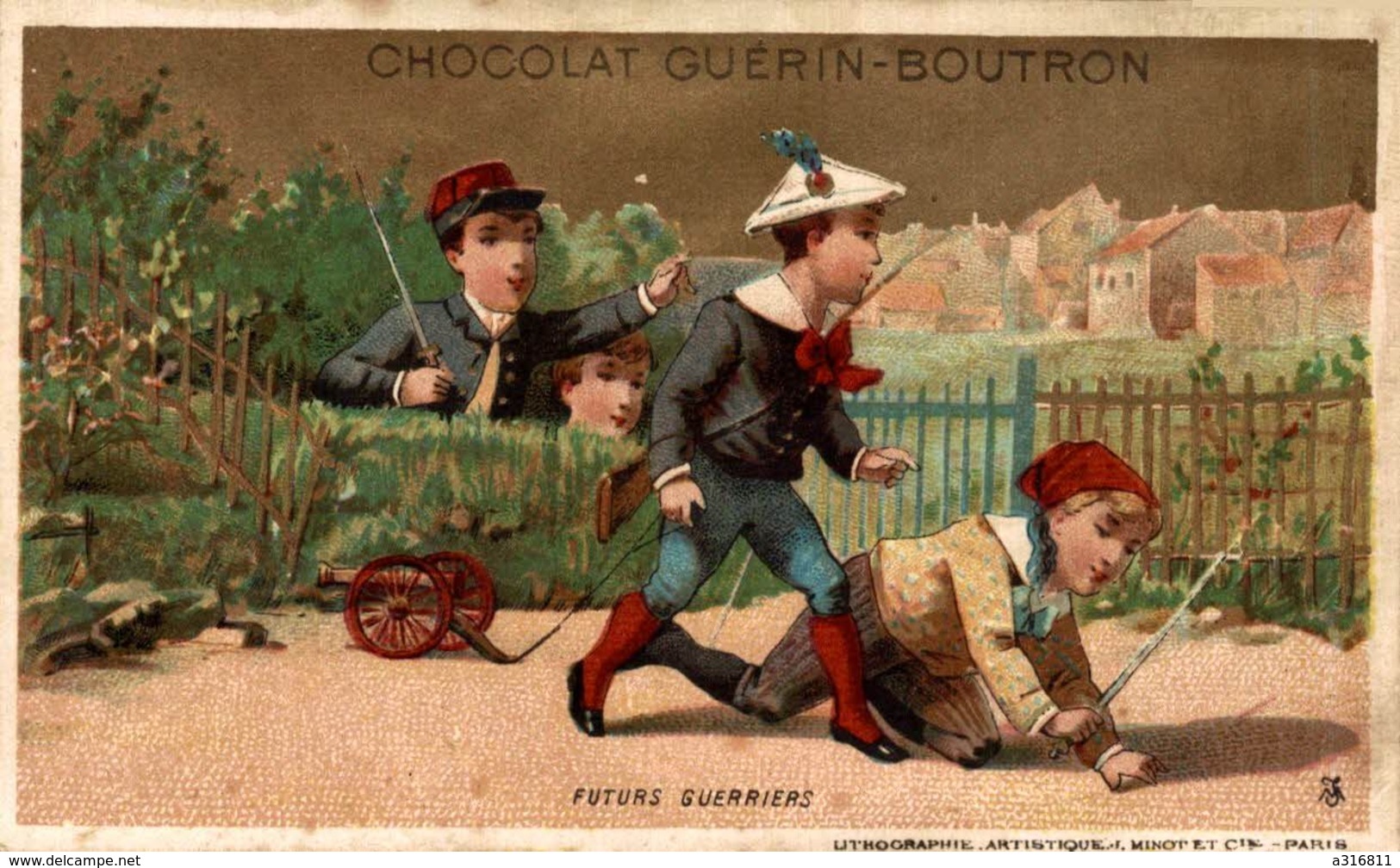 CHROMO CHOCOLAT GUERIN BOUTRON  Futurs Guerriers - Guerin Boutron