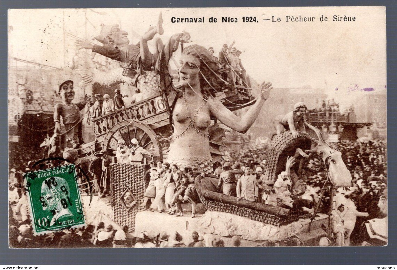 Carnaval De Nice 1924, Le Pecheur De Sirene - Karneval