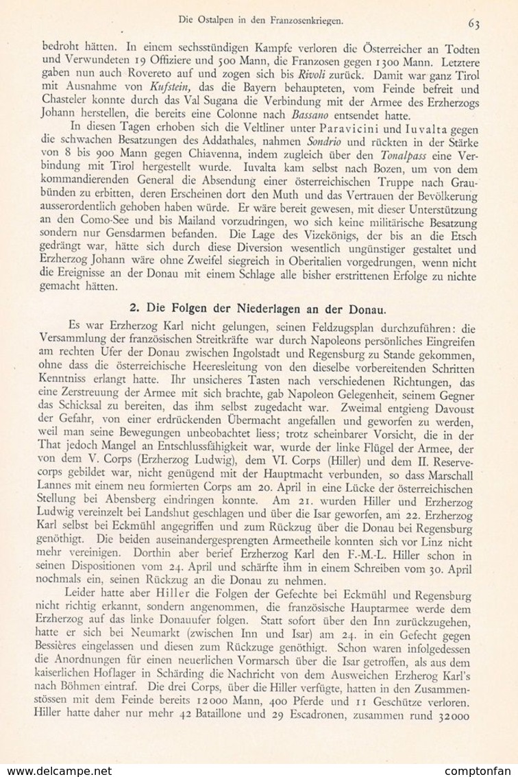 A102 609-2 -Zwiedineck-Südenhorst Franzosenkrieg Feldzug 1809 Artike L 1899 !!                                       . - Militär & Polizei