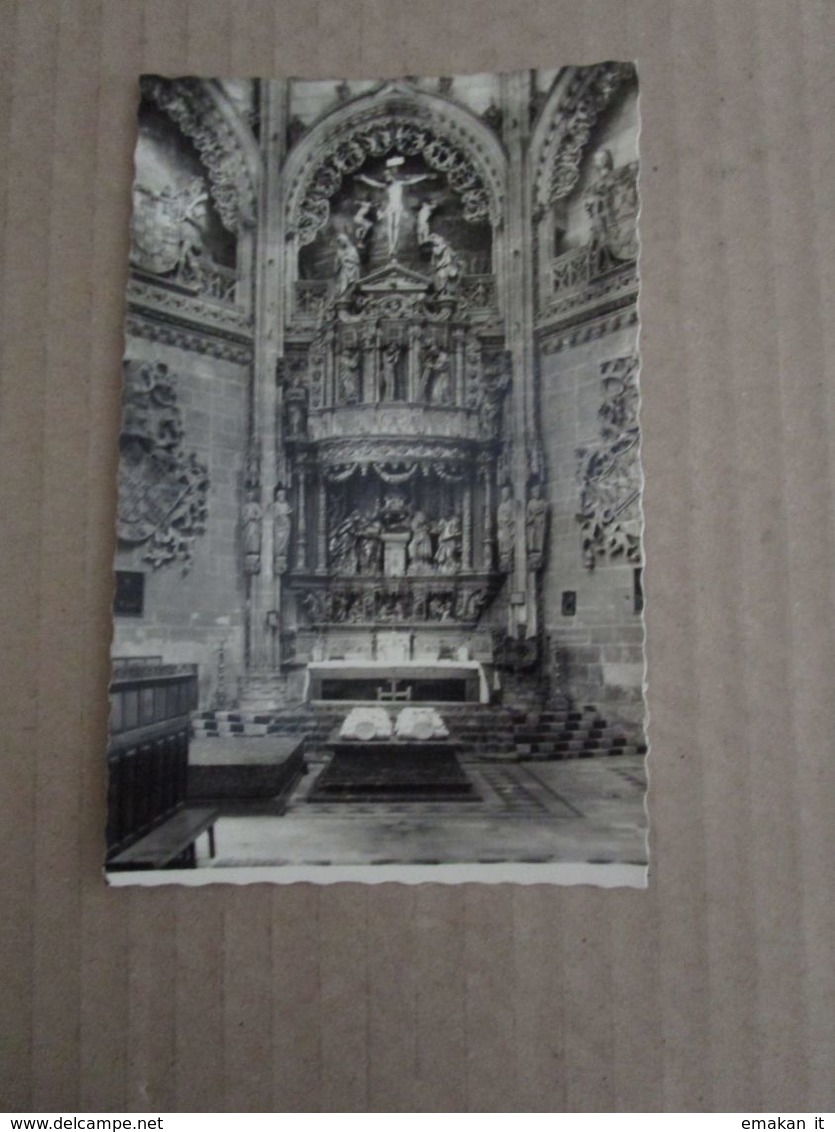 - CARTOLINA BURGOS CATTEDRALE CAPPELLA CONTABILE  ANNI '50 ?   NVG - OTTIMA - Alicante