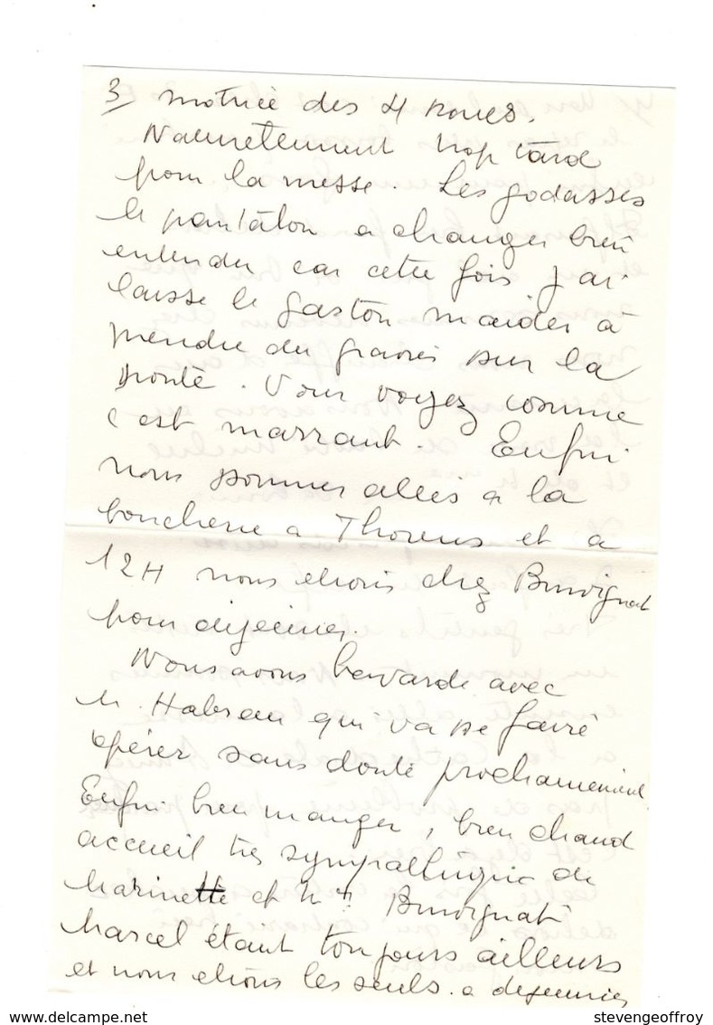 Lettre Manuscrite 1978 Simone Pierre Toret Malakoff Abée Michel Cathedrale Annecy Lautrez Jouy Royan Villaz Beclere - Manuscrits