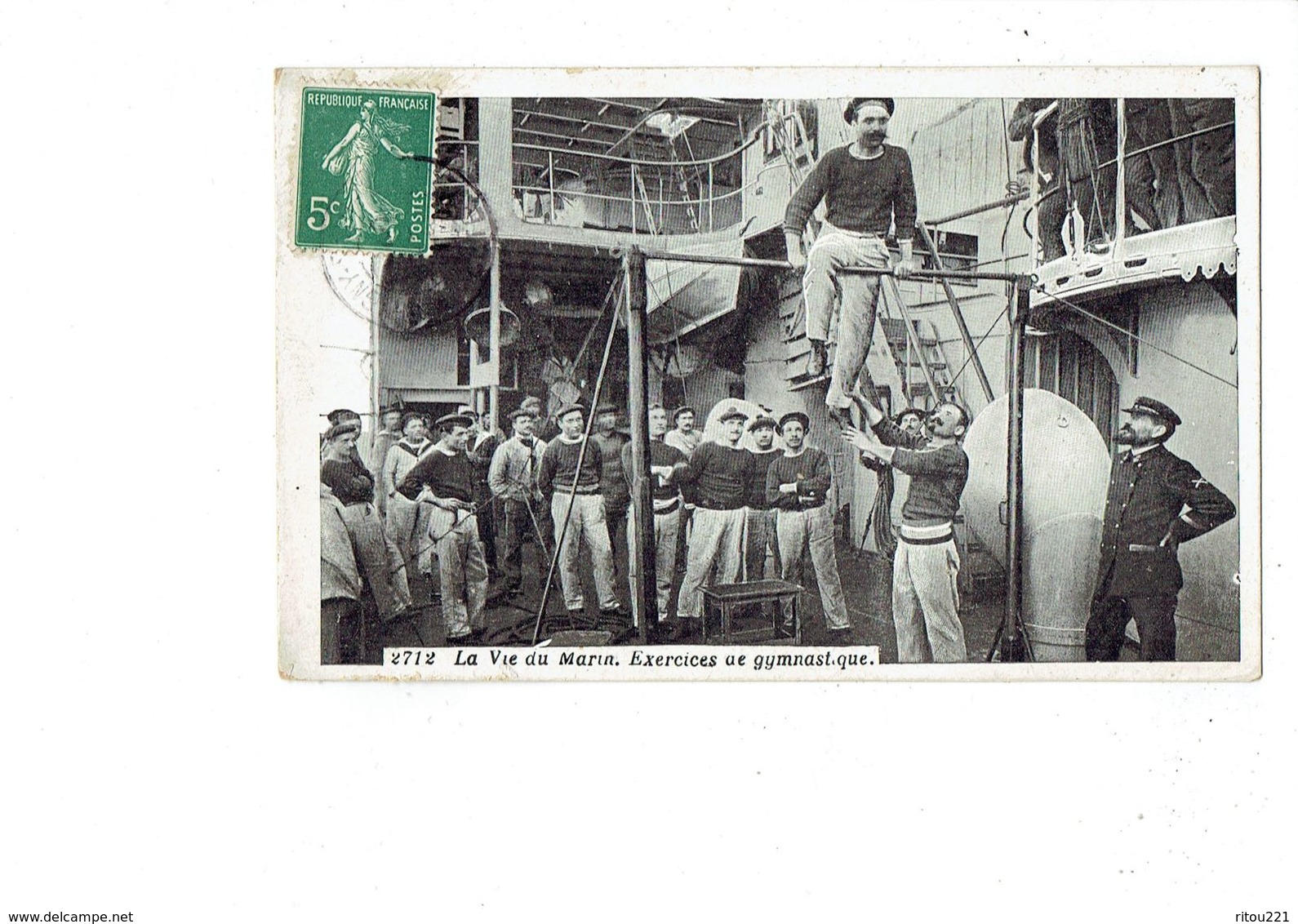 Cpa -  Sport > Gymnastique - La Vie Du MARIN - Exercices - Sportif - N°2712 - Bateau - 1903 - Gimnasia