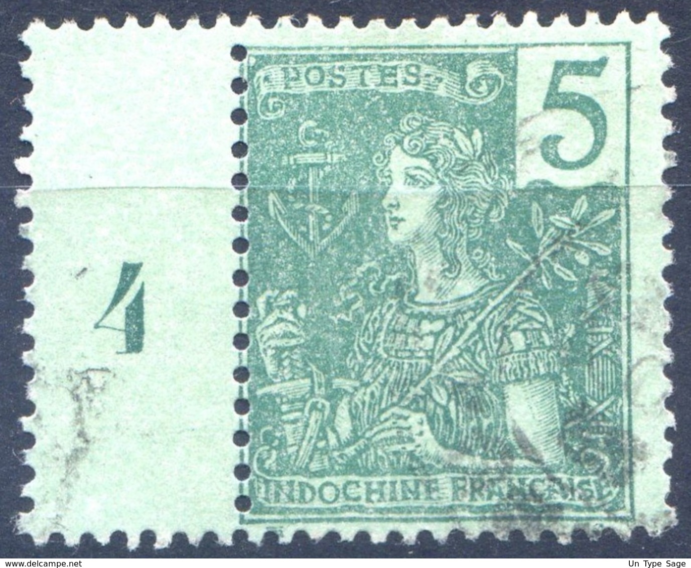 Indochine N°27 - Millésime 4 - Oblitéré - (F100) - Used Stamps