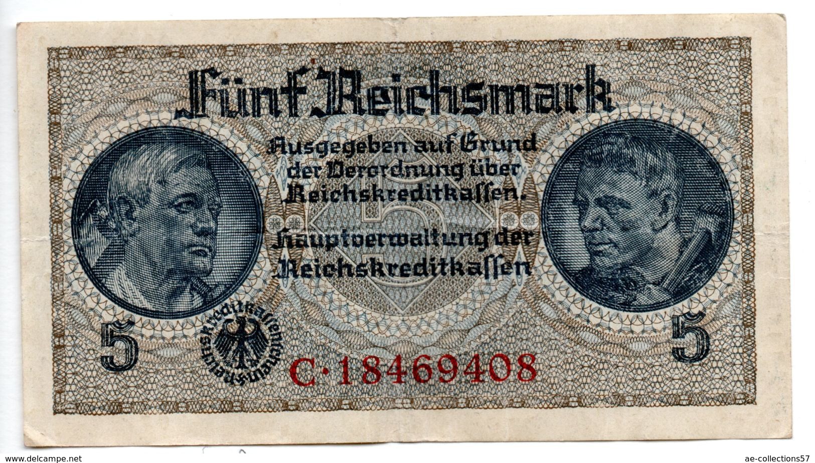 Allemagne / 5 Reichsmark  / TB - 5 Reichsmark