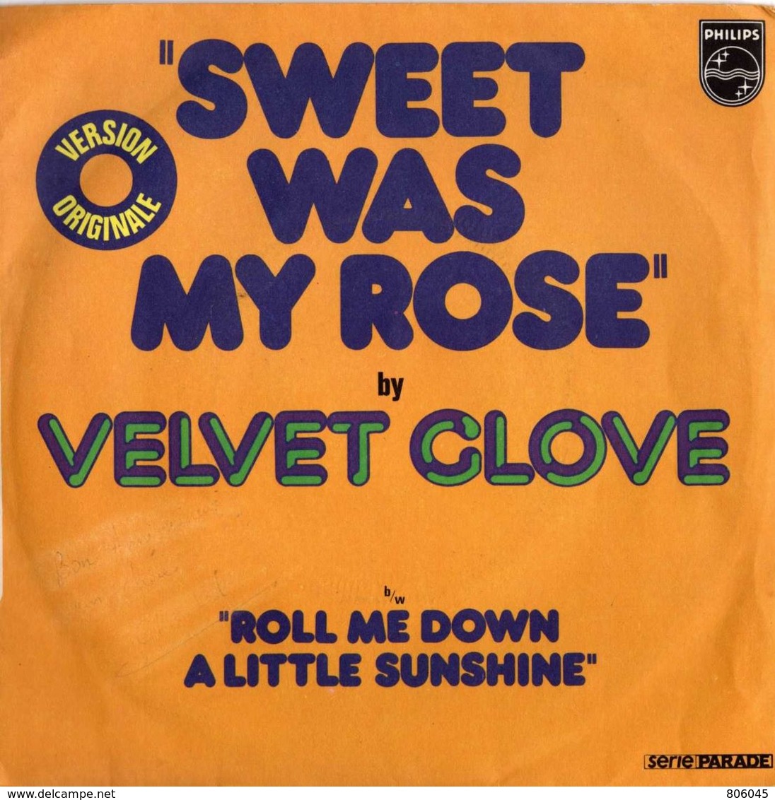 Velvet Gloves - Sweet Was My Rose / Roll Me Down A Little Sunshine - Disco, Pop