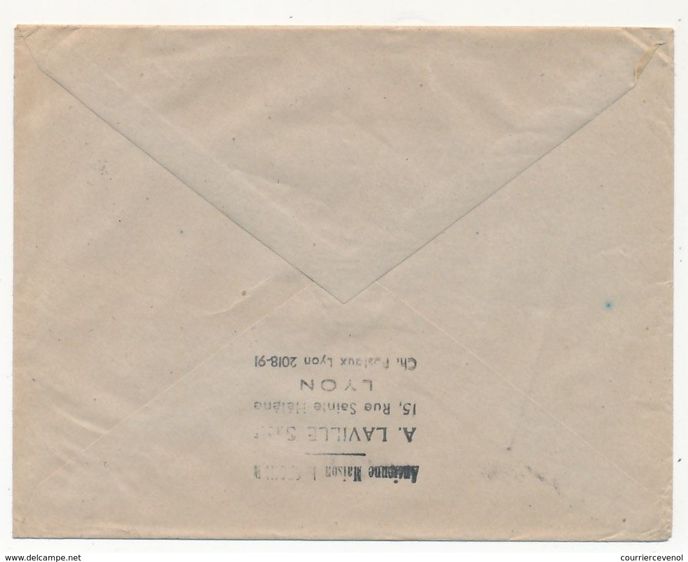 FRANCE - Enveloppe Affr. Composé 4F Dulac + 2x50c Mercure - Tassin La Demi-Lune (Rhône) - 1950 - 1944-45 Marianne De Dulac