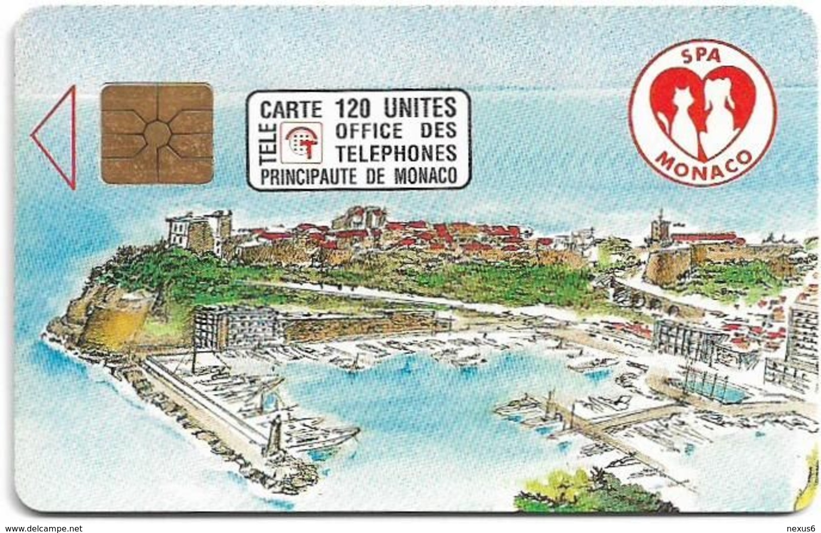 Monaco - MF23 (009) - Protectrice Des Animaux - Cn. P0009, Gem1A Symmetr. Black, 04.1992, 120Units, 110.000ex, Used - Monaco