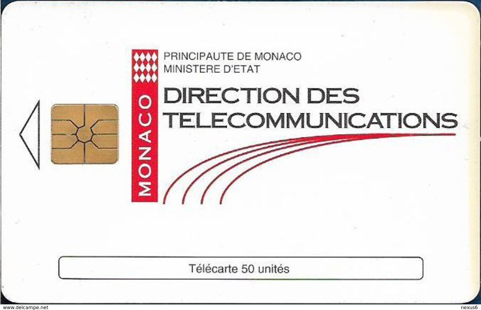 Monaco - MF31 (011) - Direction Des Telecomm. - Cn. 011, Gem1A Symmetr. Black, 12.1993, 50Units, 100.000ex, Used - Monaco
