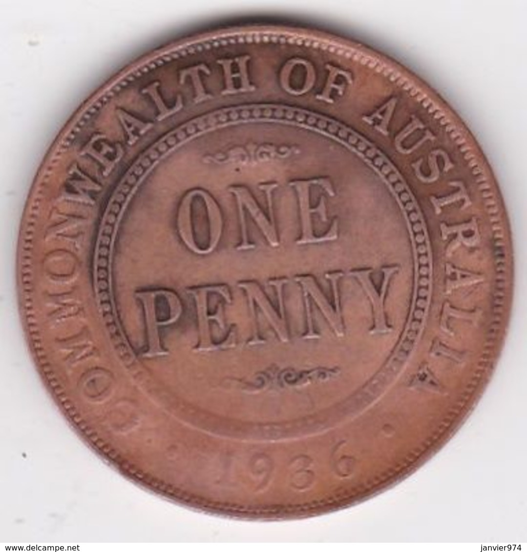 Australie 1 Penny 1936, George V. KM# 23 - Penny