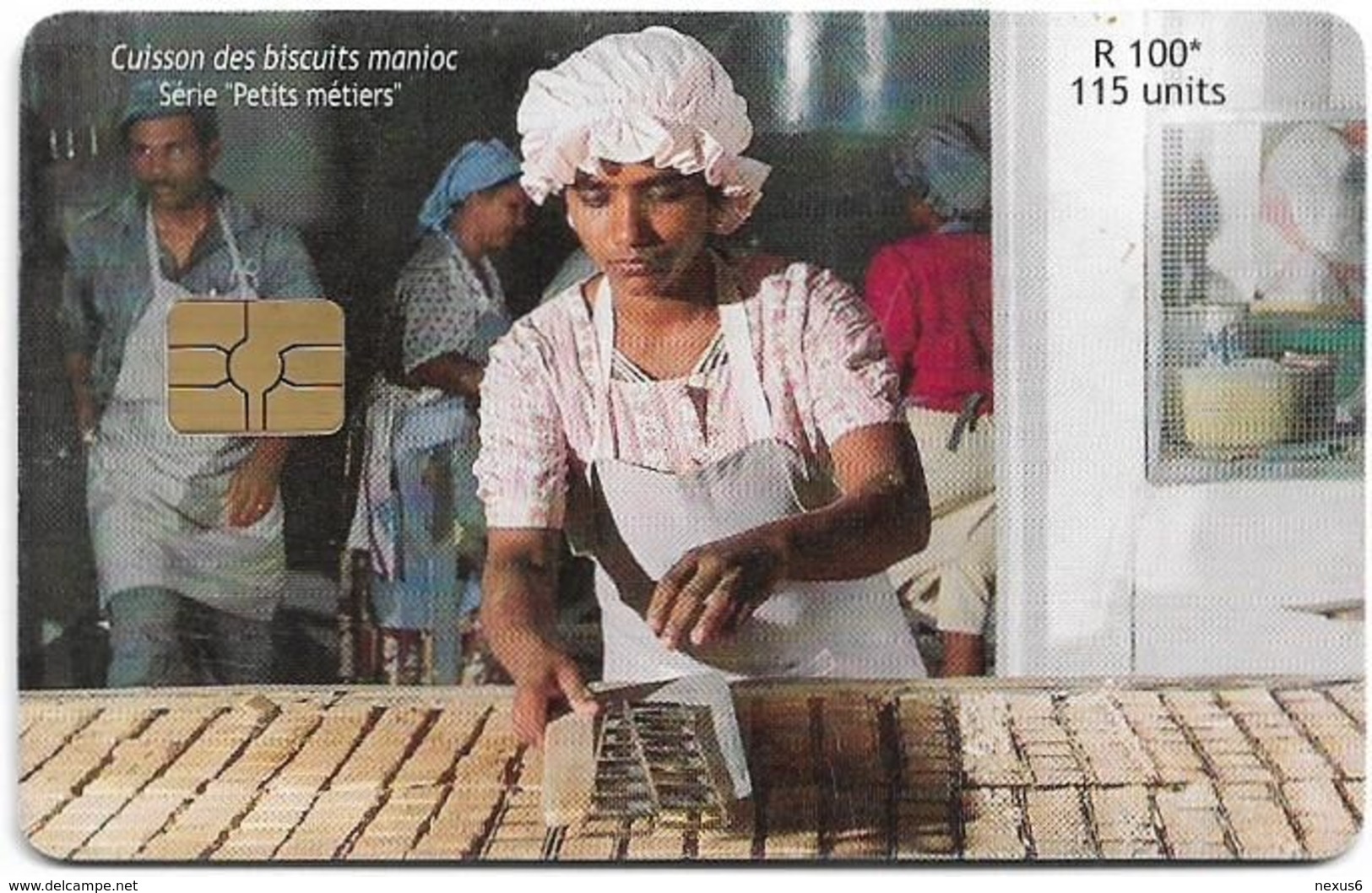 Mauritius - Chip - Tapioca Biscuits, Gem5 Red, 11.2001, 115U, 40.000ex, Used - Mauritius