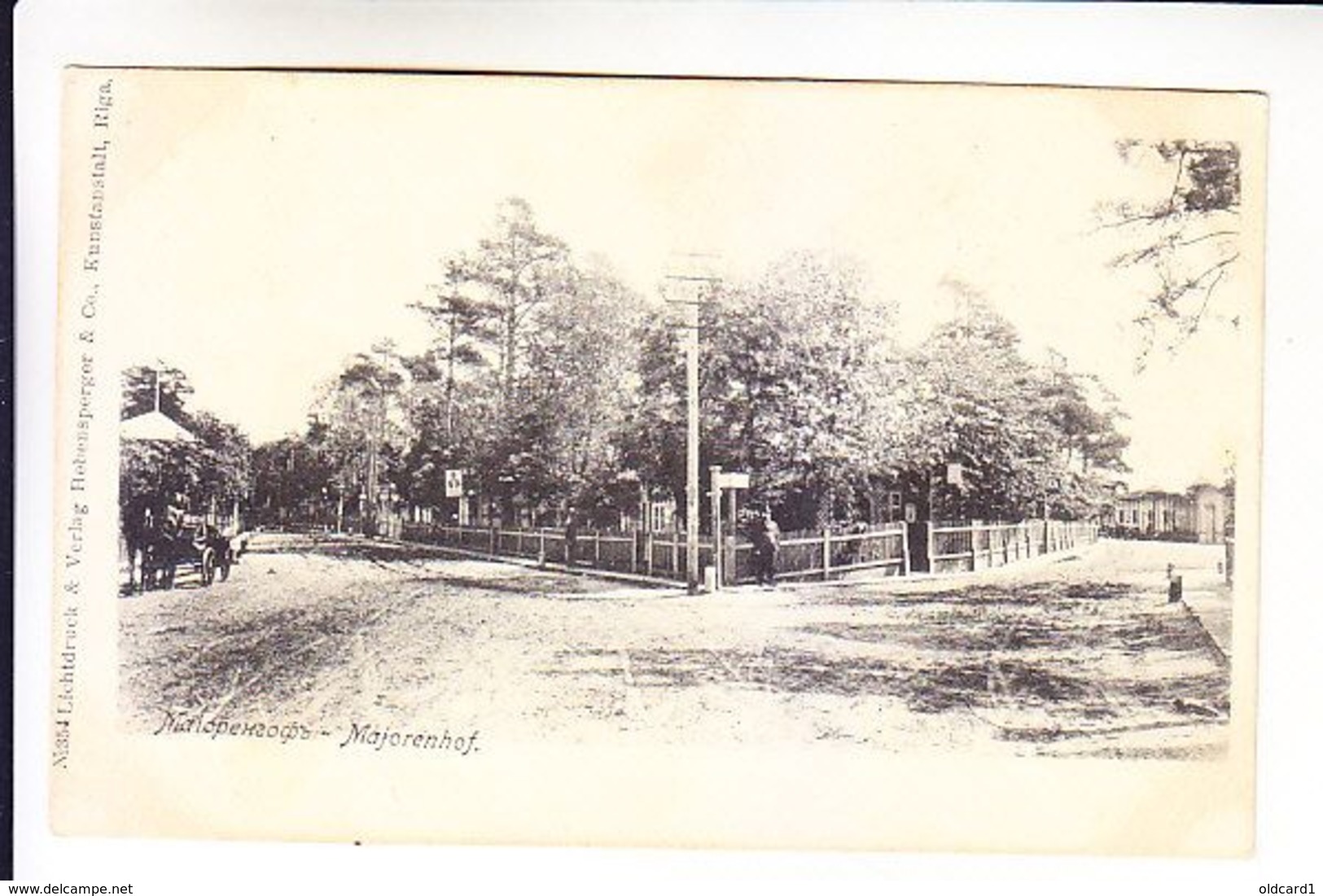 LATVIA RIGAS JURMALA RIGASCHEN STRAND MAJORENHOF MAJORI POSTED 1899 - Latvia