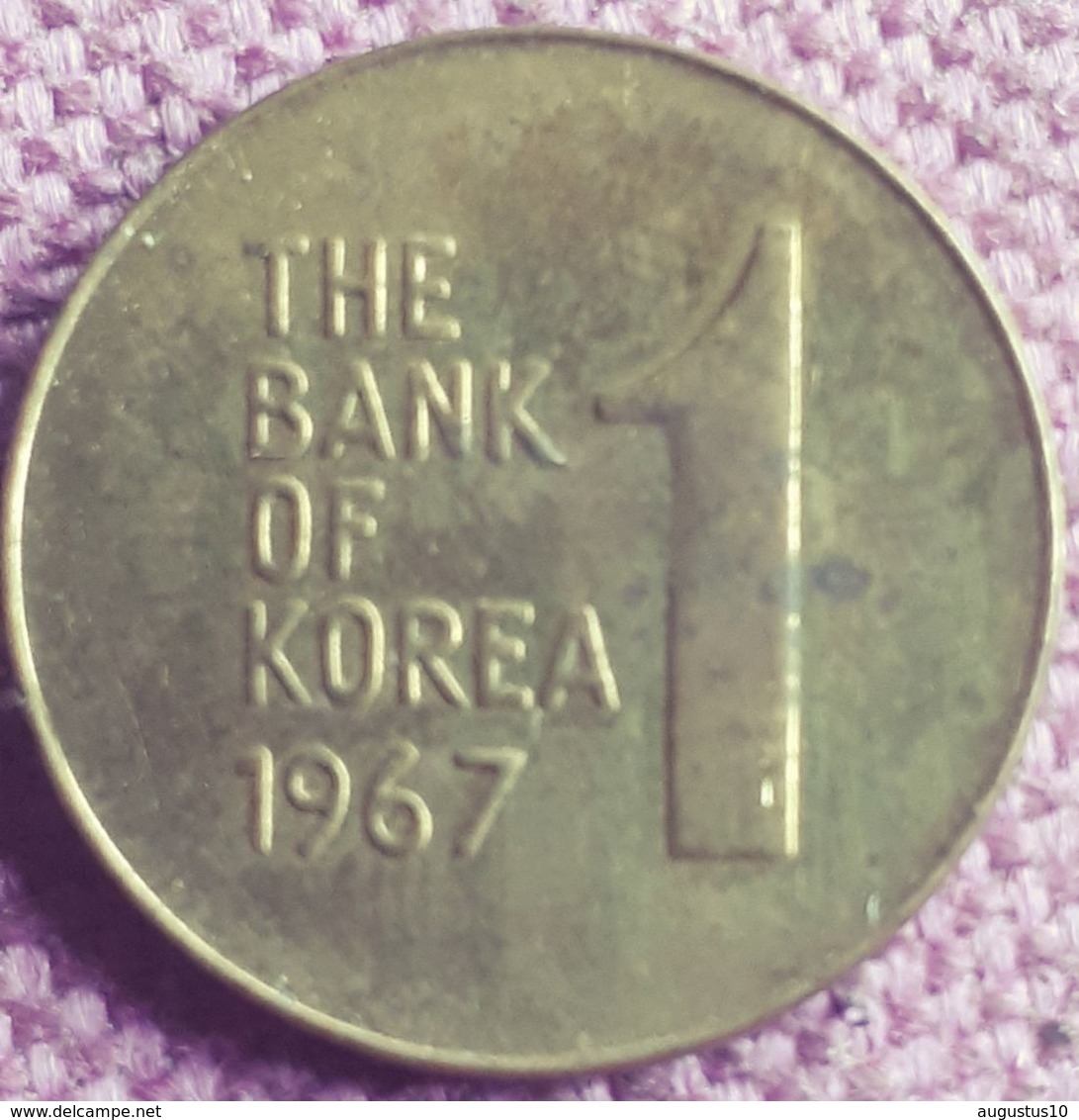 ZUID KOREA : 1 WON 1967 UNC KM 4 - Korea (Süd-)