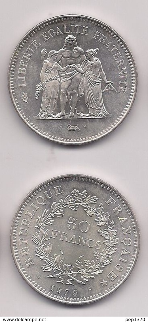 FRANCIA - 50 FRANCOS DE PLATA DE 1975 - KM # 941,1 - Other & Unclassified