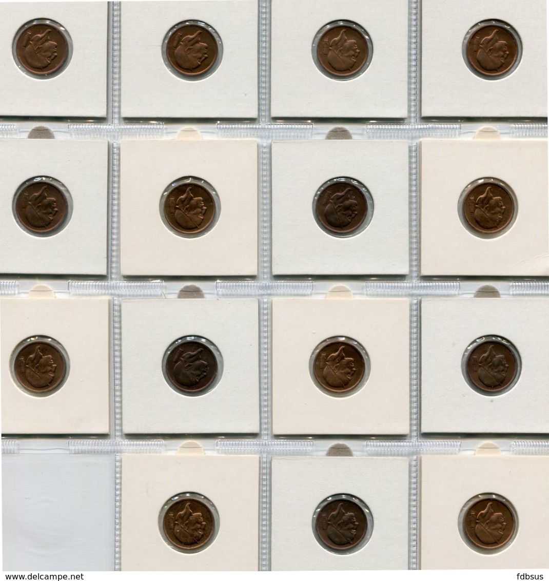 1978 Boudewijn I - 50 Centiem Proof - Type Mijnwerker - 15 Stuks FR    REF 1091 - 50 Cent