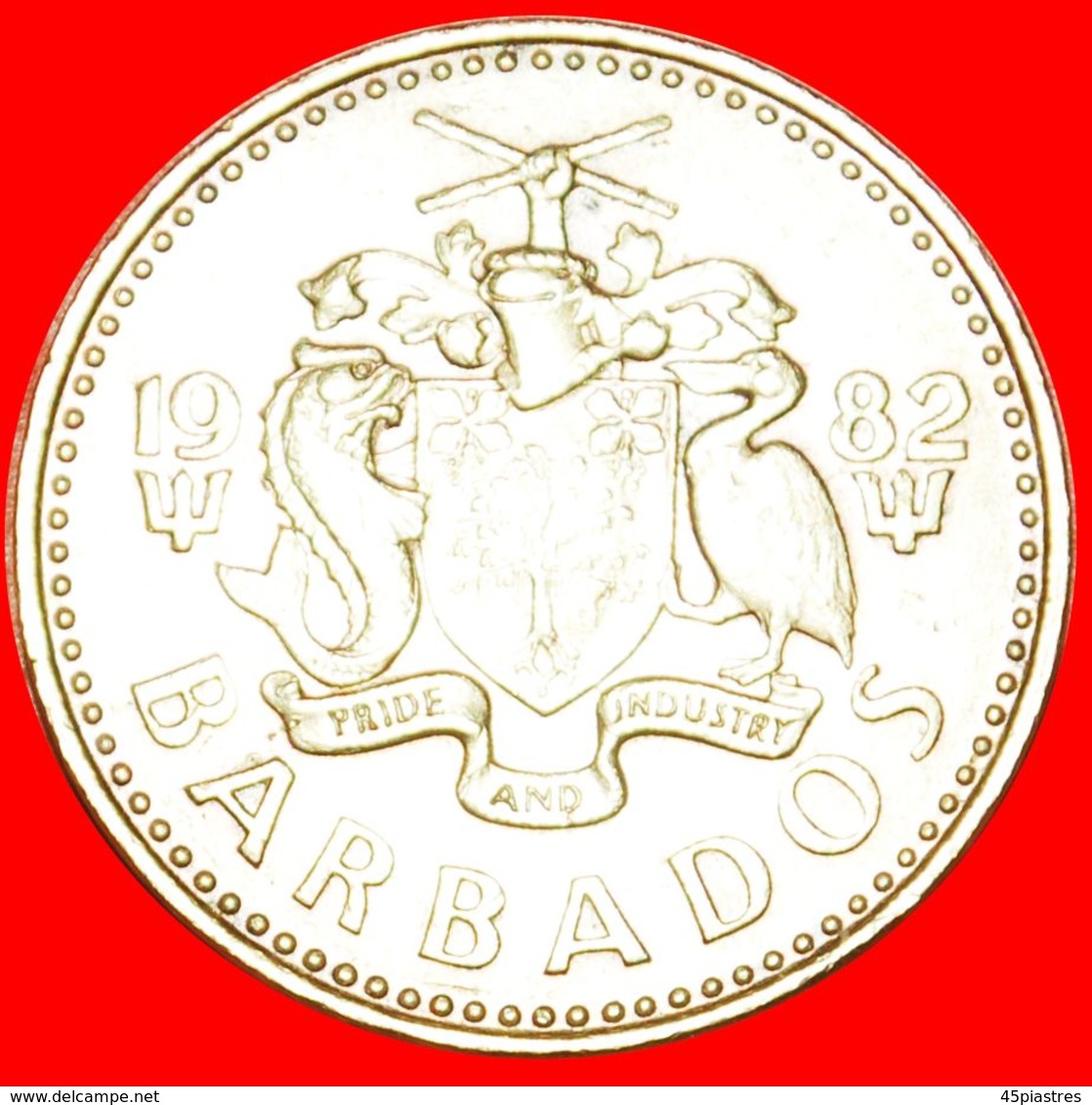 · GREAT BRITAIN (1973-2007): BARBADOS ★ 5 CENTS 1982! LOW START ★ NO RESERVE! - Barbades