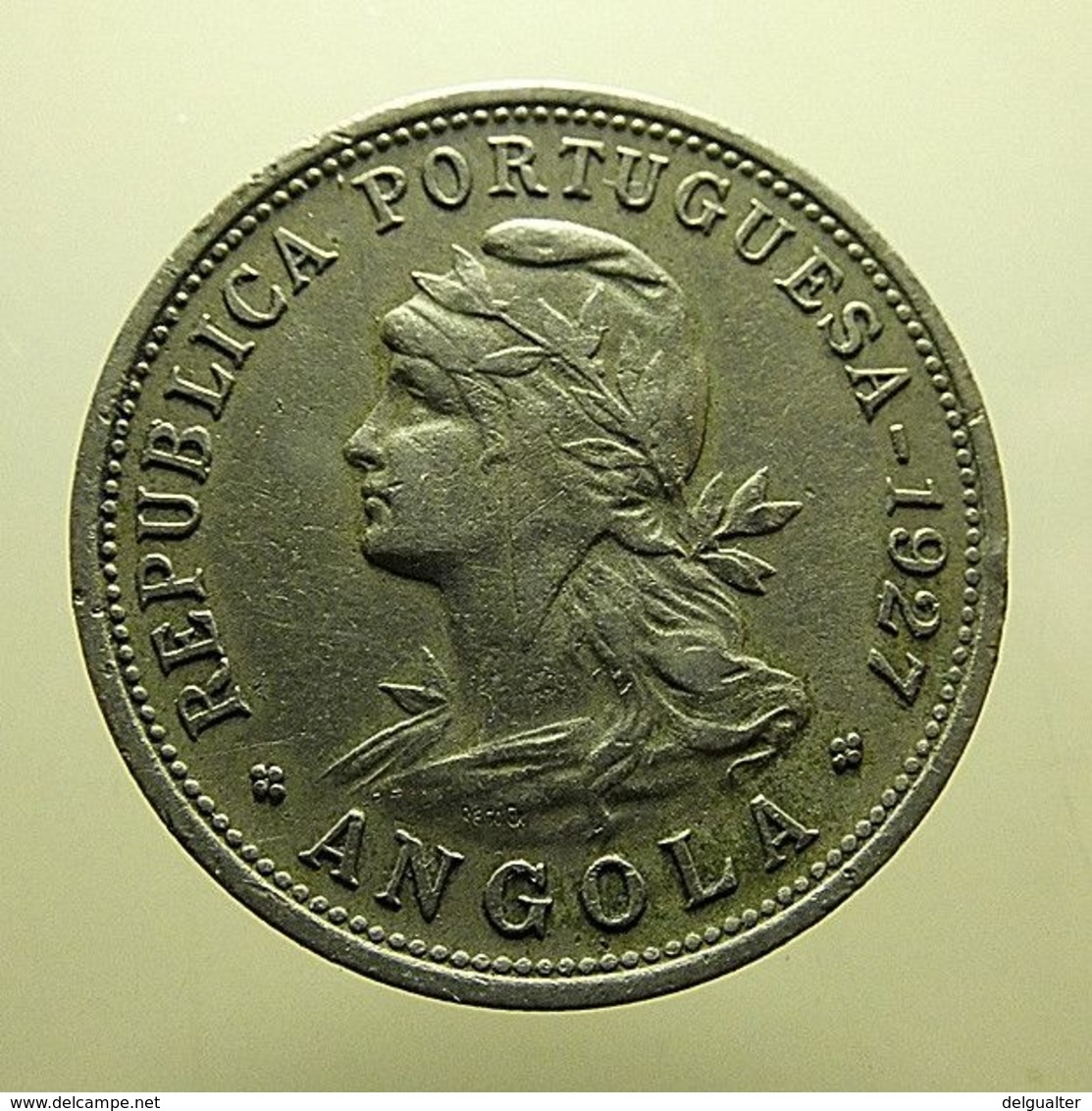 Portuguese Angola 50 Centavos 1927 - Portugal