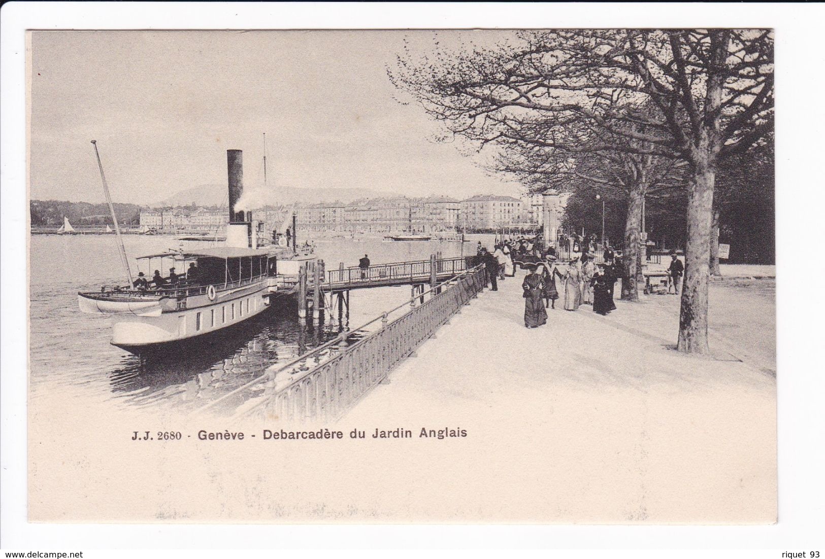 J.J. 2680 - Genève - Débarcadère Du Jardin Anglais - Genève