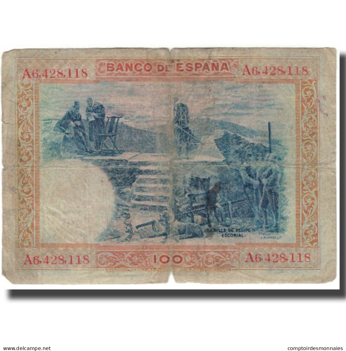 Billet, Espagne, 100 Pesetas, 1925-07-01, KM:69a, AB+ - 100 Pesetas