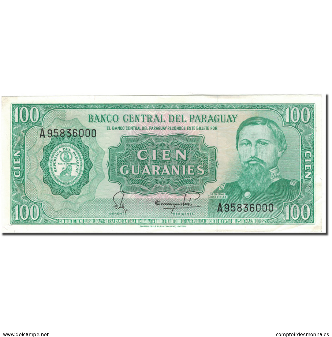 Billet, Paraguay, 100 Guaranies, KM:205, SUP - Paraguay