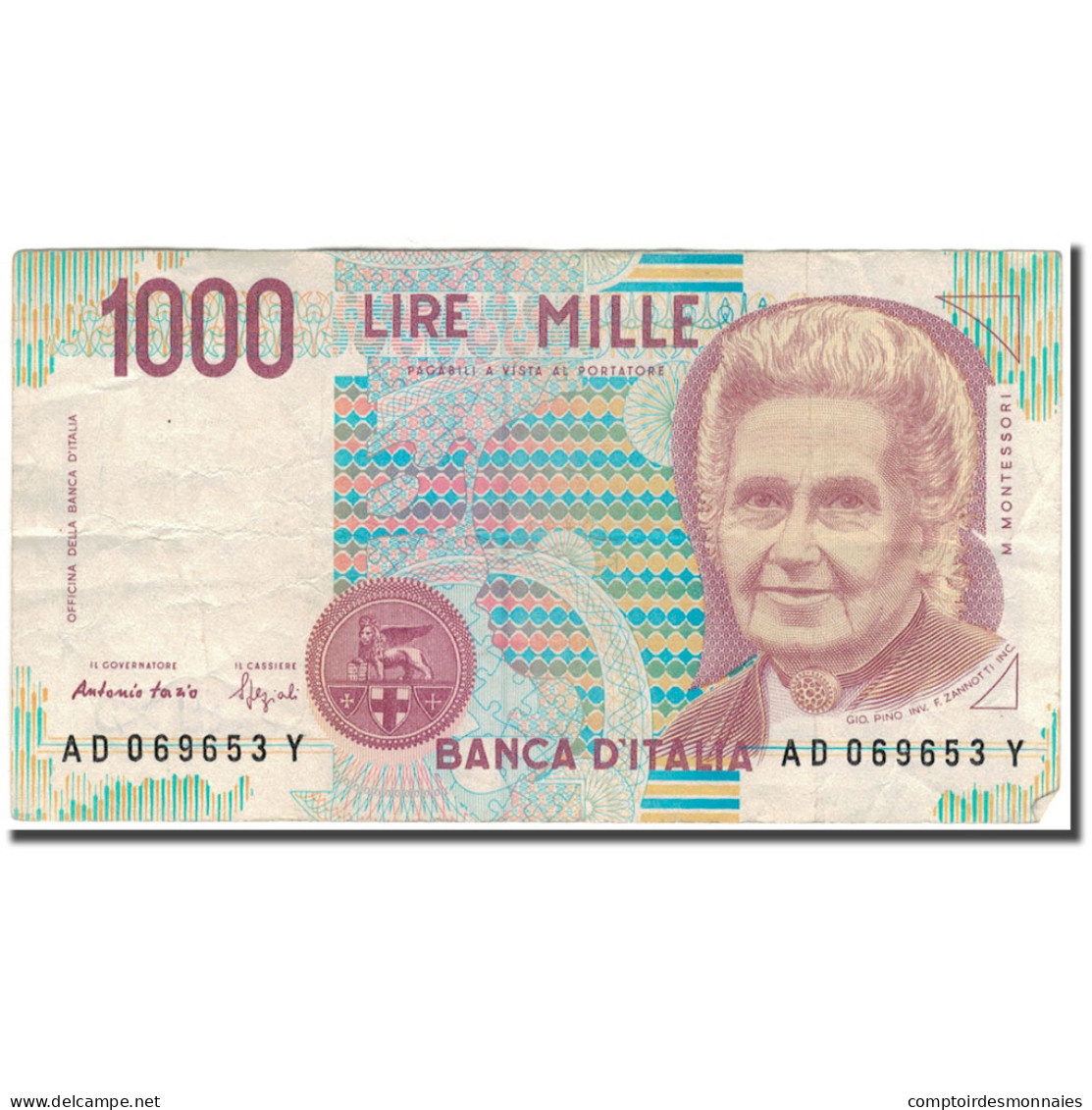 Billet, Italie, 1000 Lire, KM:114b, TB+ - 1000 Lire