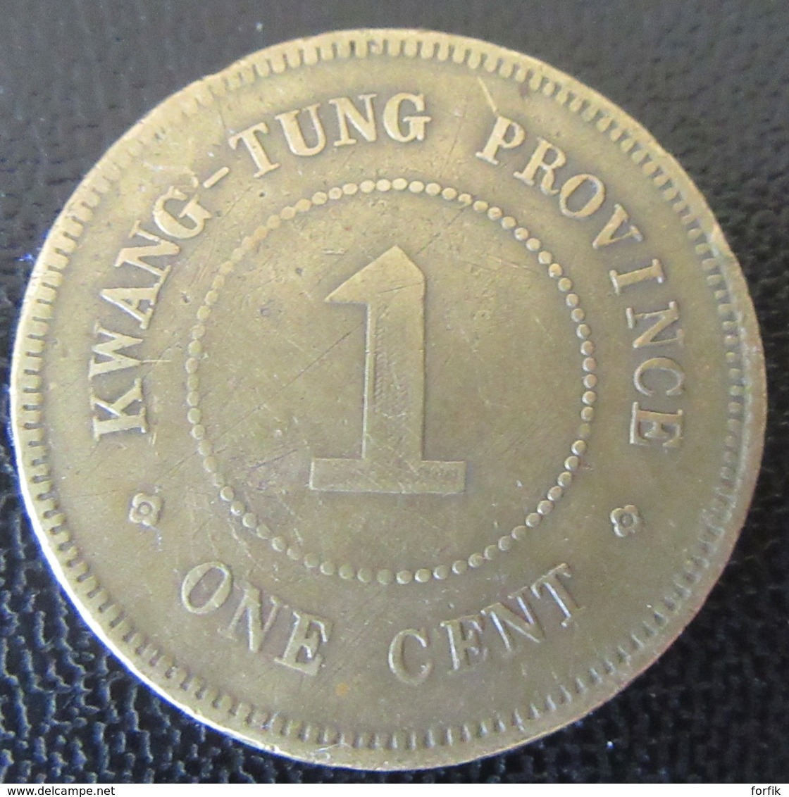 Chine / China - Rare Monnaie One (1) Cent Kwang-Tung Province 1918 (Guangdong) En Laiton - Chine