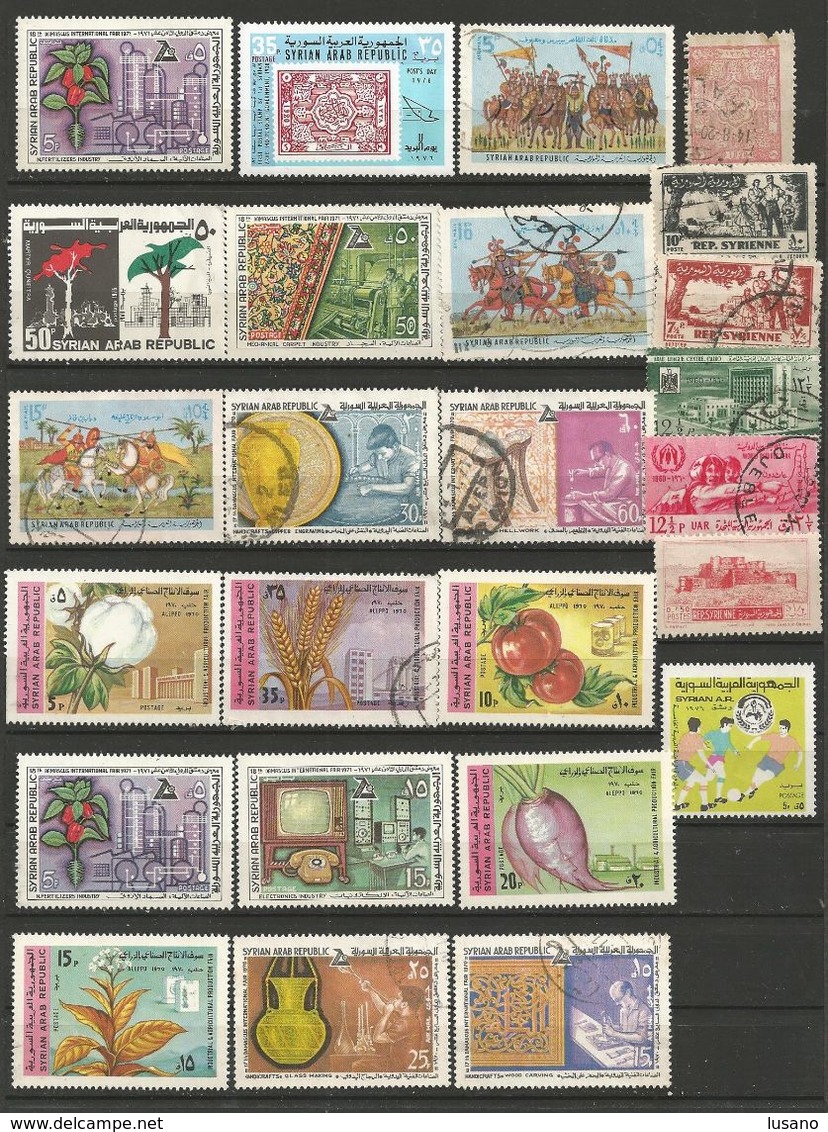 Syrie - Jolie collection de timbres neufs ou oblitérés