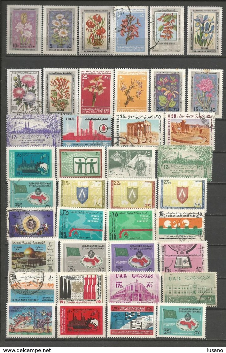 Syrie - Jolie collection de timbres neufs ou oblitérés