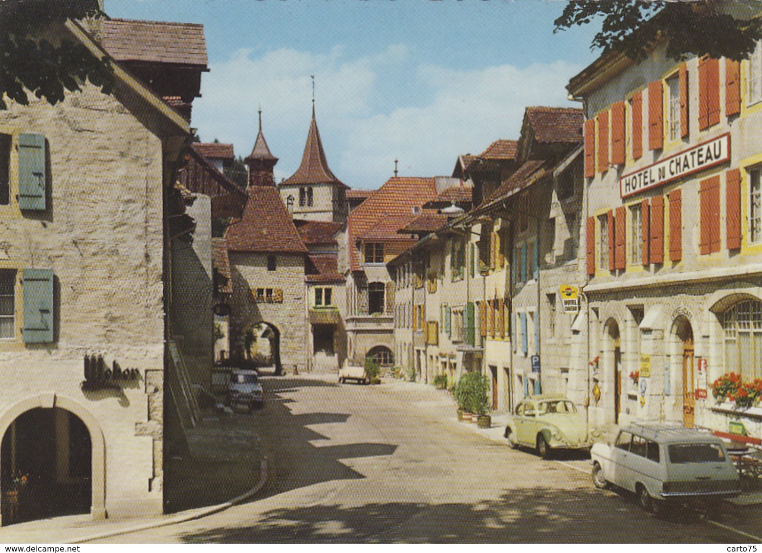 Suisse - Valangin-le-Bourg - Rue - Hôtel Du Château - Automobiles - Valangin