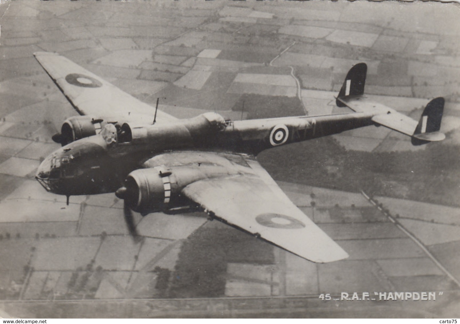 Aviation - Avion Guerre Bombardier - Royal Air Force - Handley Page Hampden - 1939-1945: 2ème Guerre