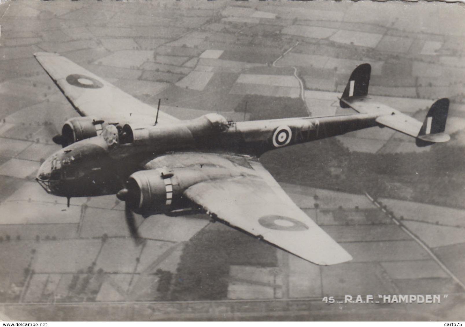 Aviation - Avion Guerre Bombardier - Royal Air Force - Handley Page Hampden - 1939-1945: 2a Guerra