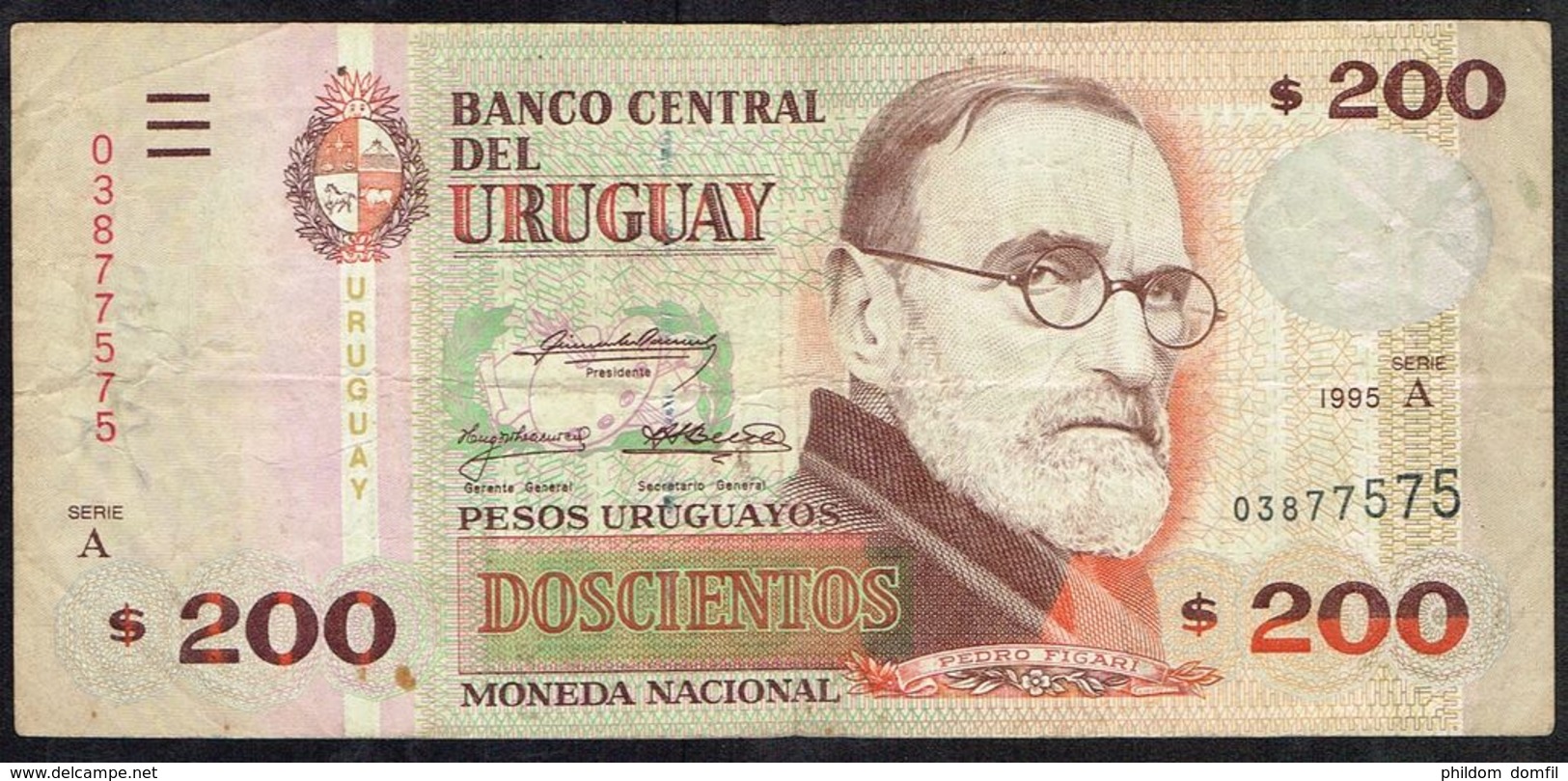 Ref. 5071-5576 - BIN URUGUAY . 1995. URUGUAY 200 PESOS 1995 - Uruguay