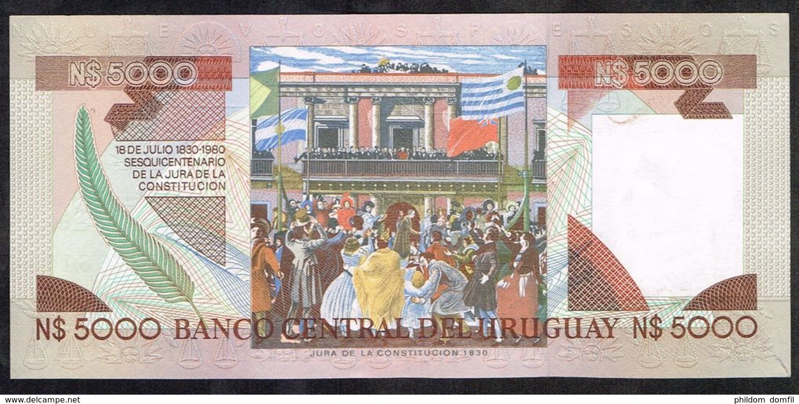 Ref. 5061-5566 - BIN URUGUAY . 1983. URUGUAY 5000 PESOS 1983 - Uruguay