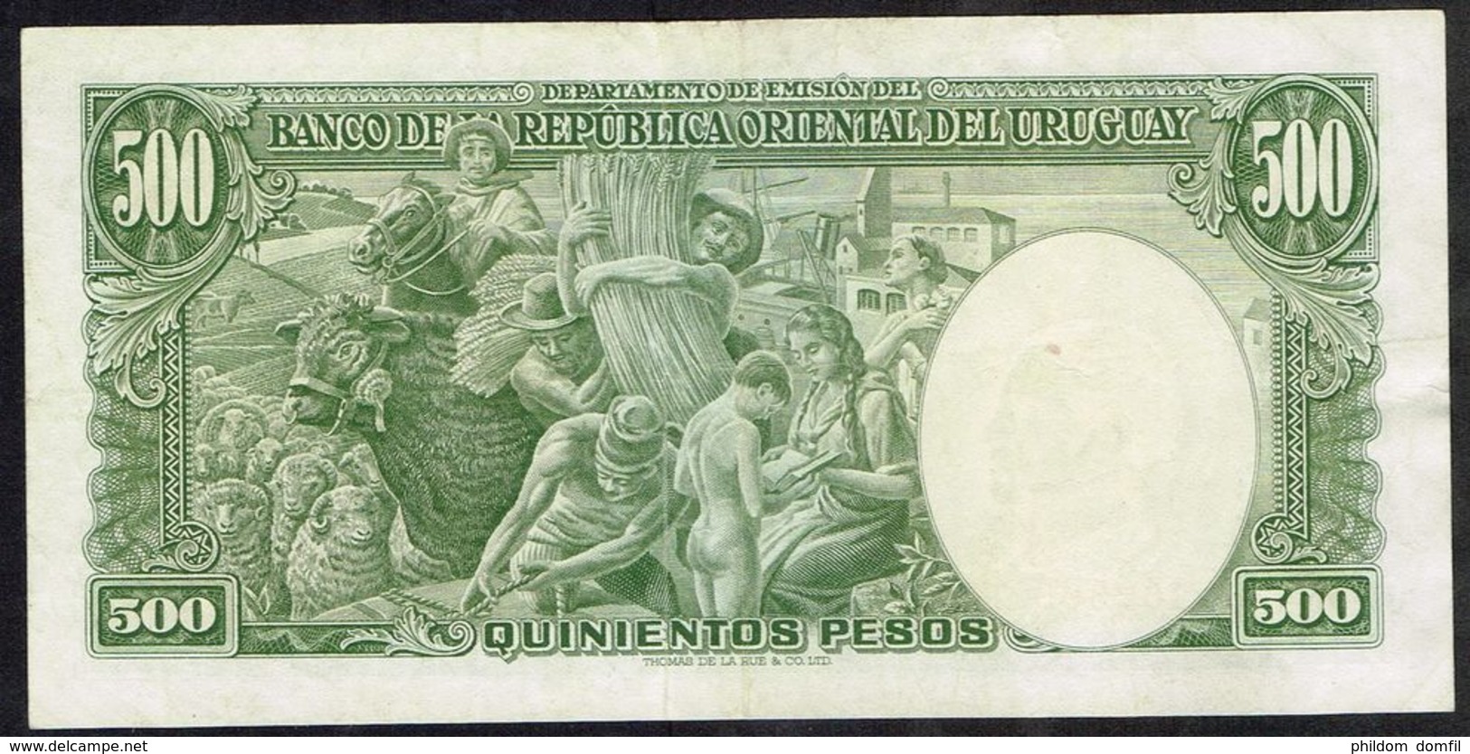 Ref. 5041-5546 - BIN URUGUAY . 1939. URUGUAY 500 PESOS 1939 - Uruguay